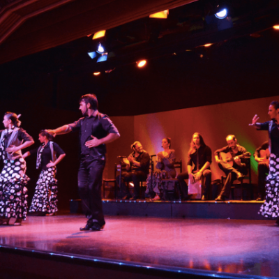 a group of people standing on a stage