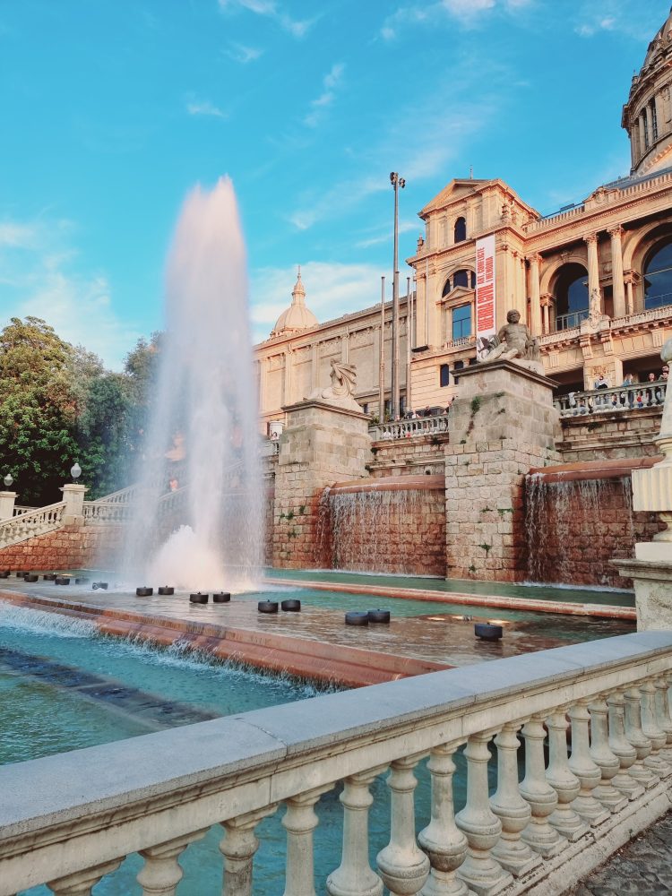 The Fountains in front of The National Art Museum of Catalonia