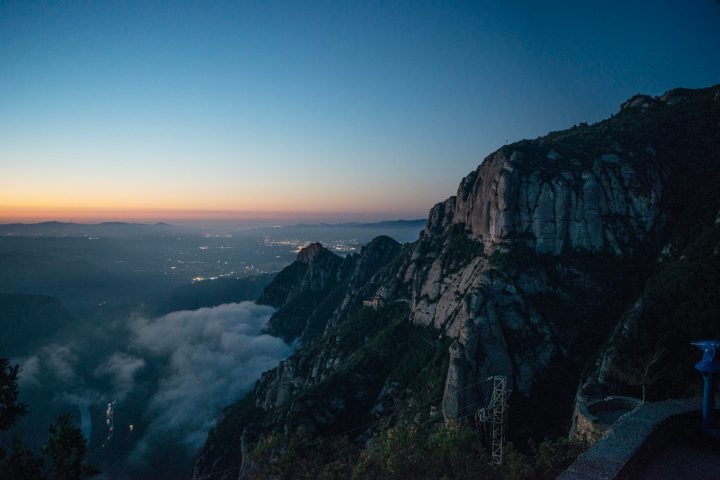 a view of a rocky mountain