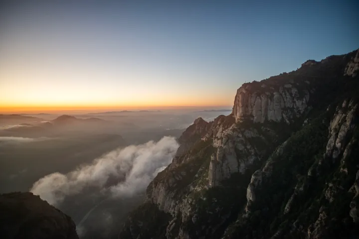 a view of a rocky mountain