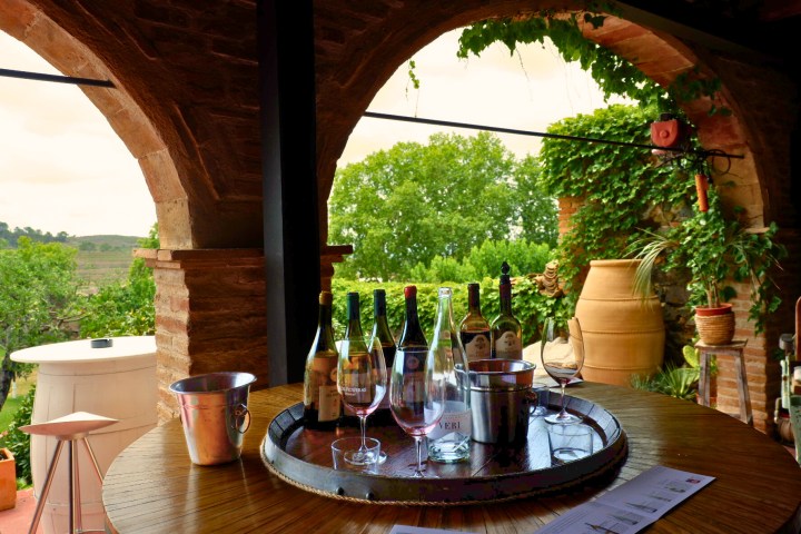 Bottles of wine at Pasanau winery