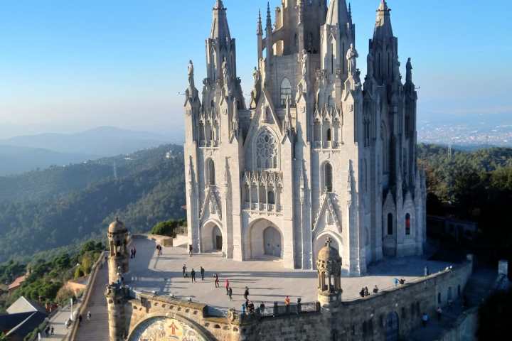 Top of mount Tibidabo