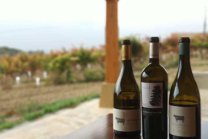 A close up of a bottle of wine