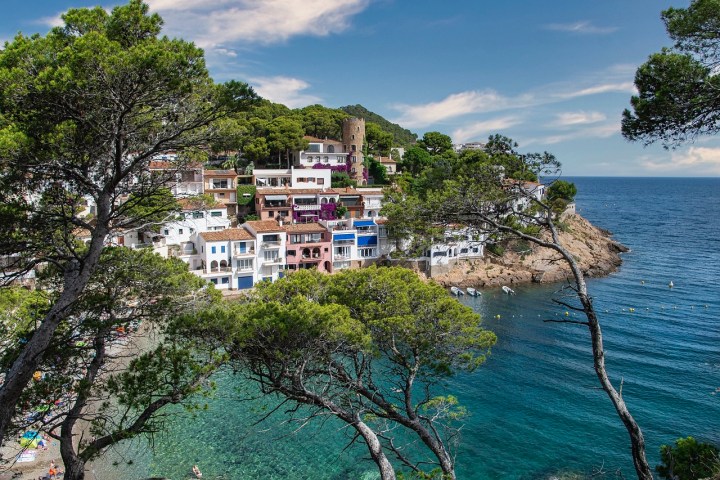 Beach view in Begur, Costa Brava